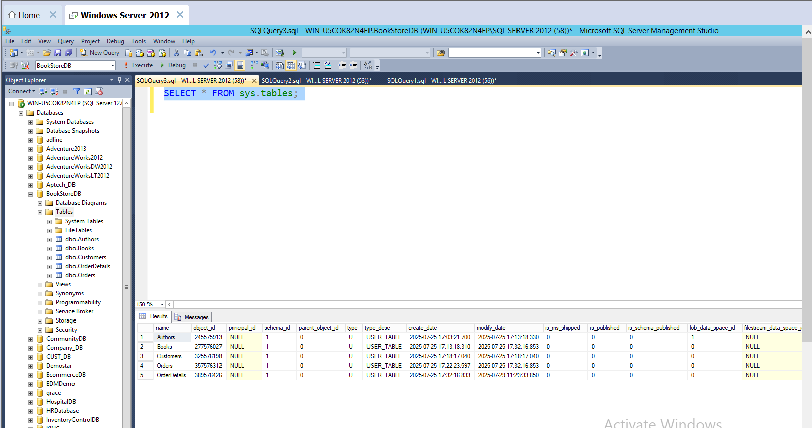 BookstoreDB Screenshot 2