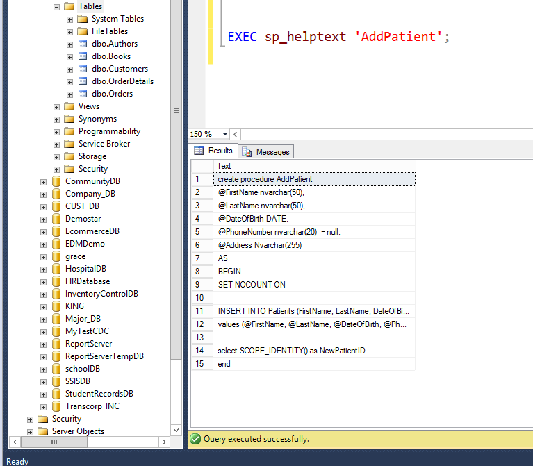 HospitalDB Screenshot 3